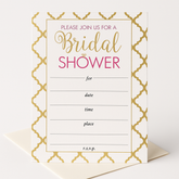 Elegant Bridal Shower Invitations with Envelopes, 20-Pack
